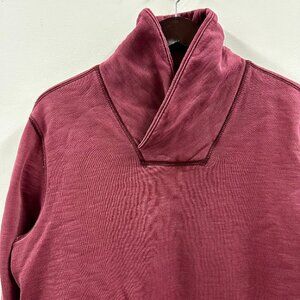 GAP Burgundy Garment Dyed Cowlneck Lived In Sweatshirt Medium